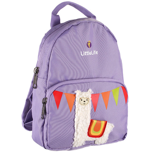 LittleLife Kleinkind-Rucksack 2l – Friendly Faces, Lama