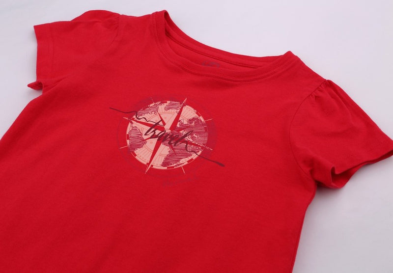 Laden Sie das Bild in Galerie -Viewer, Kinder-T-Shirt Hannah Pontela JR Rouge Rot
