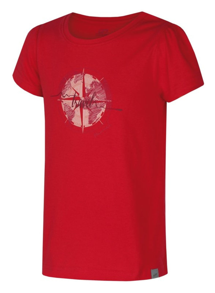 Laden Sie das Bild in Galerie -Viewer, Kinder-T-Shirt Hannah Pontela JR Rouge Rot
