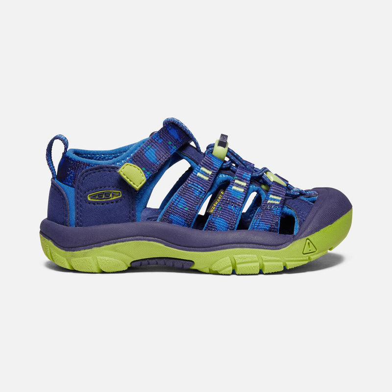 Laden Sie das Bild in Galerie -Viewer, Kindersandalen Keen Newport H2 Kinder blaue Tiefen/Chartreuse
