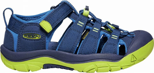 Kindersandalen Keen Newport H2 Youth blaue Tiefen/Chartreuse