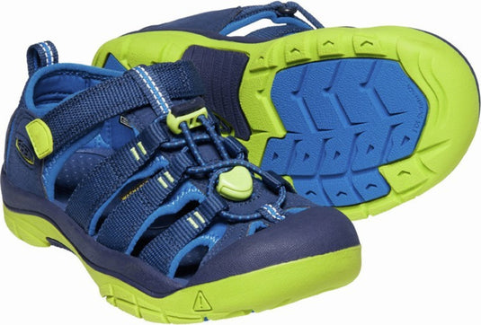 Kindersandalen Keen Newport H2 Youth blaue Tiefen/Chartreuse