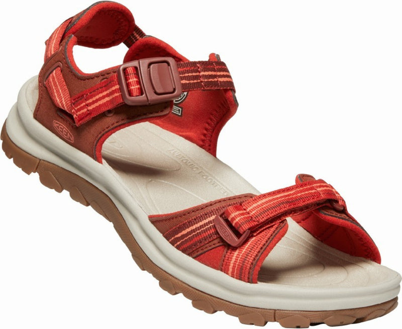 Laden Sie das Bild in Galerie -Viewer, Damensandalen Keen Terradora II Open Toe Sandal W dunkelrot/koralle
