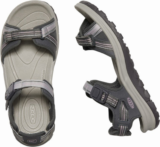 Damensandalen Keen Terradora II Open Toe Sandal W dunkelgrau/dämmerungsrosa